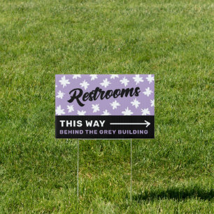 Restrooms Sign