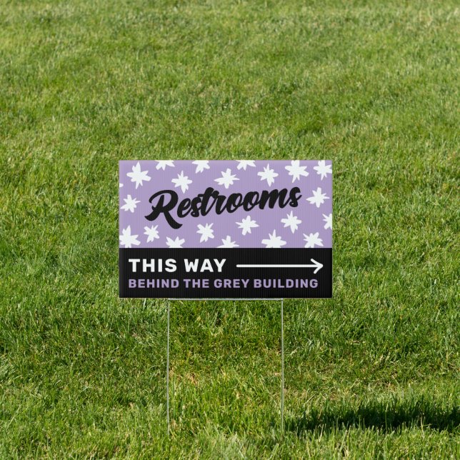 Restrooms Sign (Insitu)