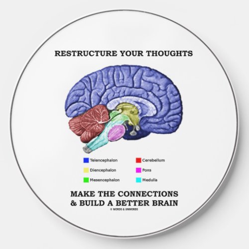 Restructure Your Thoughts Make Connections Brain Wireless Charger