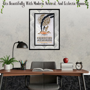 Restyled 1925 Charles Loupot Art Deco Exhibit Poster