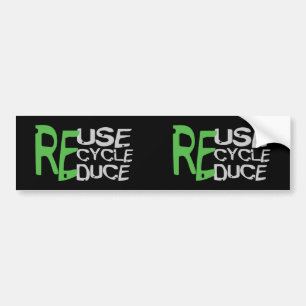 Resue Recycle Reduce Bumper Sticker