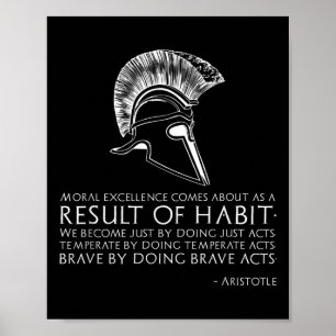 Result Of Habit - Ancient Greek Philosophy - Arist Poster