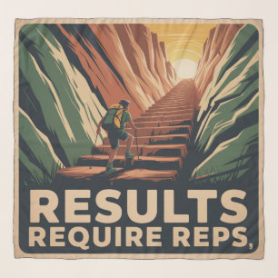 Results Require Reps Scarf