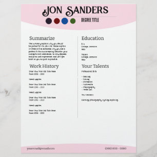 Resume Example Letterhead