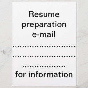 Resume flyer