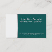 Résumé networking cards Green and White