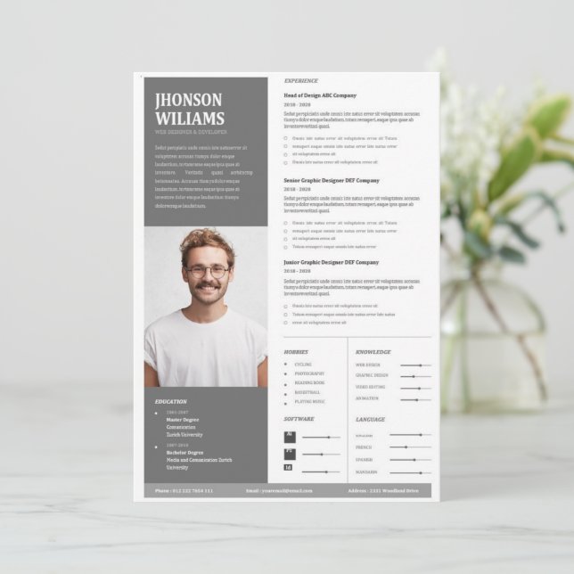 Resume Template (Standing Front)