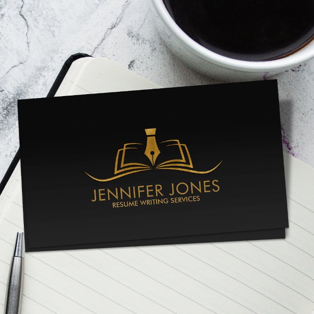 Resume Writing Services Professional Business Card (Creator Uploaded)