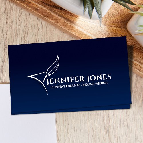 Resume Writing Services Professional Business Card