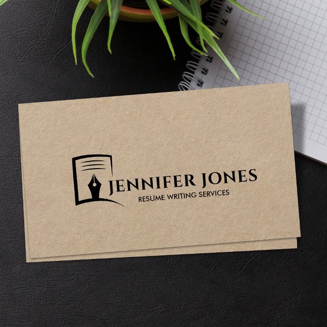 Resume Writing Services Professional Business Card (Creator Uploaded)