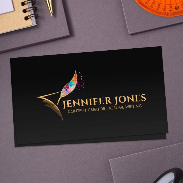 Resume Writing Services Professional Business Card (Creator Uploaded)