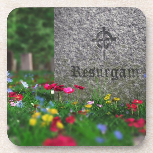 Resurgam Cork Coaster (Front)