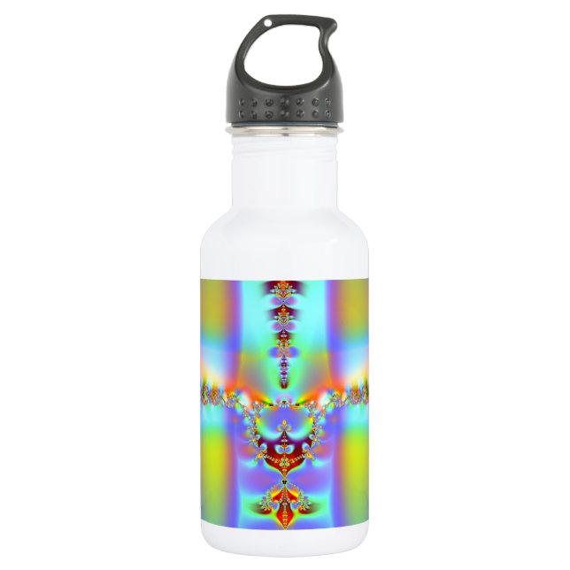 Resurrection Cross Fractal Water Bottle (Front)