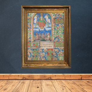 Resurrection Easter Medieval Manuscript Poster