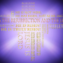 Resurrection Easter Word Cloud Holiday Card