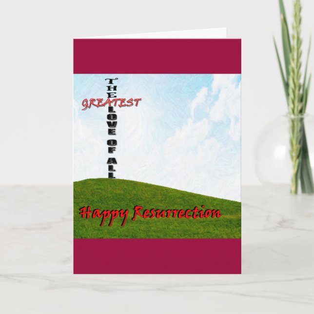 Resurrection Greeting Card (Front)