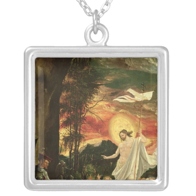 Resurrection of Christ, 1518 Silver Plated Necklace (Front)