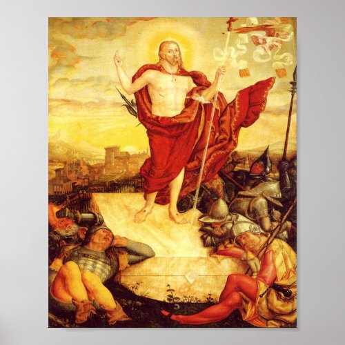 Resurrection Of Christ By Lucas Cranach Poster