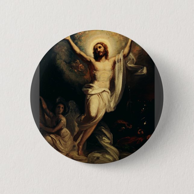 Resurrection of Christ by Robert Wilhelm Ekman  Button (Front)