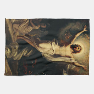 Resurrection of Christ by Robert Wilhelm Ekman  Kitchen Towel