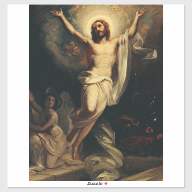 Resurrection of Christ by Robert Wilhelm Ekman  Sticker (Sheet)