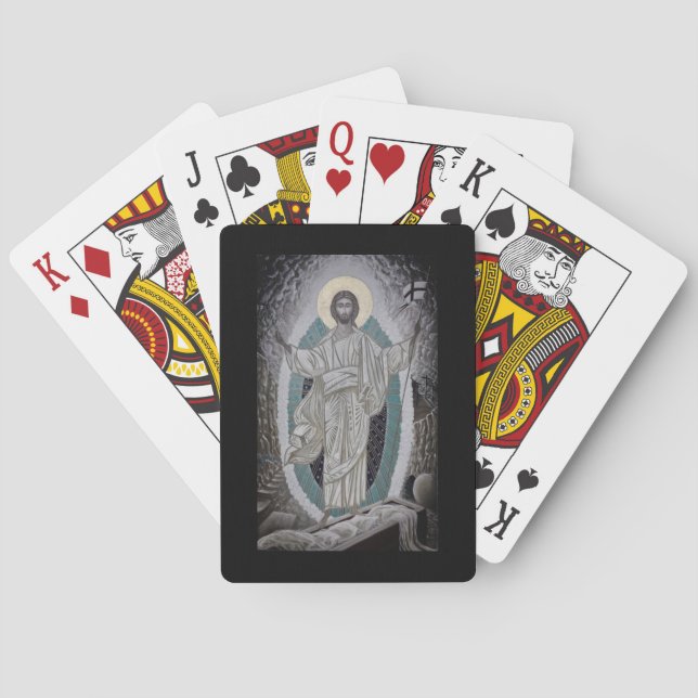 Resurrection of Christ Icon Poker Cards (Back)