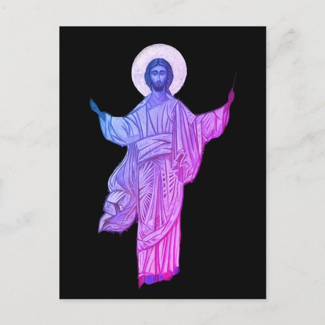Resurrection of Christ Icon Postcard (Front)