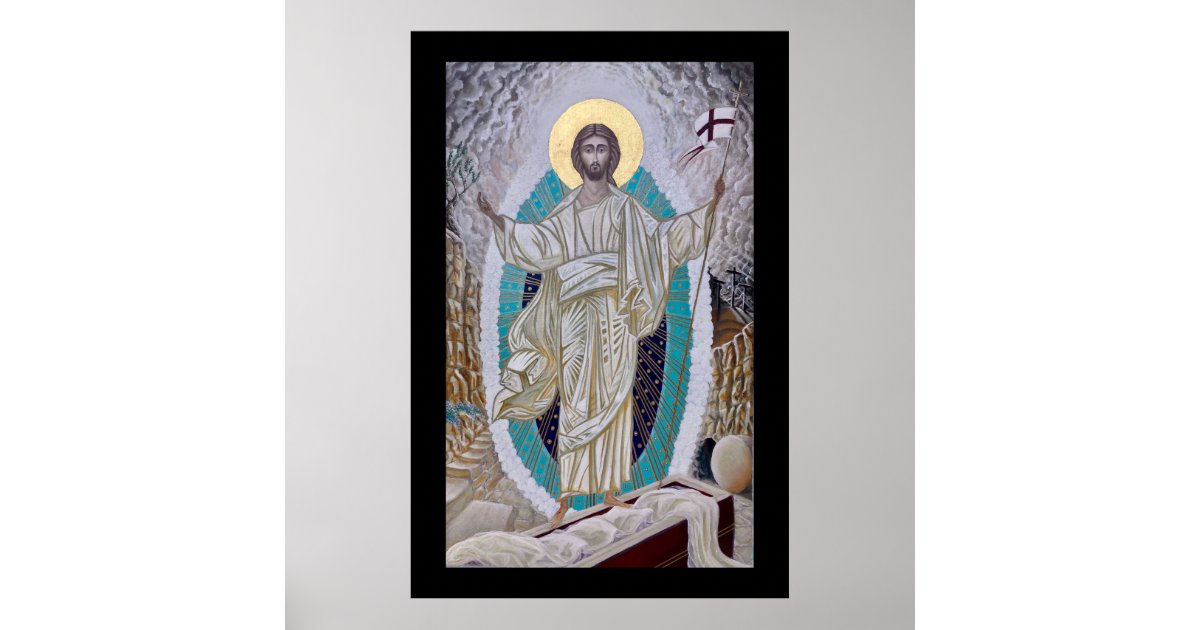 Resurrection of Christ Icon Poster | Zazzle