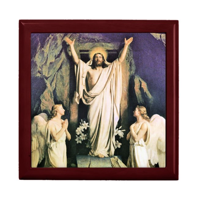 Resurrection of Christ, painting by Carl Bloch, Gift Box (Front)