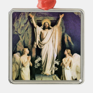 Resurrection of Christ, painting by Carl Bloch, Metal Ornament
