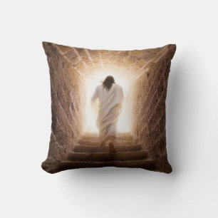 Resurrection of Jesus Chist Throw Pillow