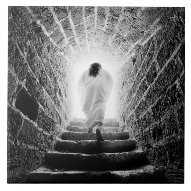 Resurrection of Jesus Christ Ceramic Tile (Front)