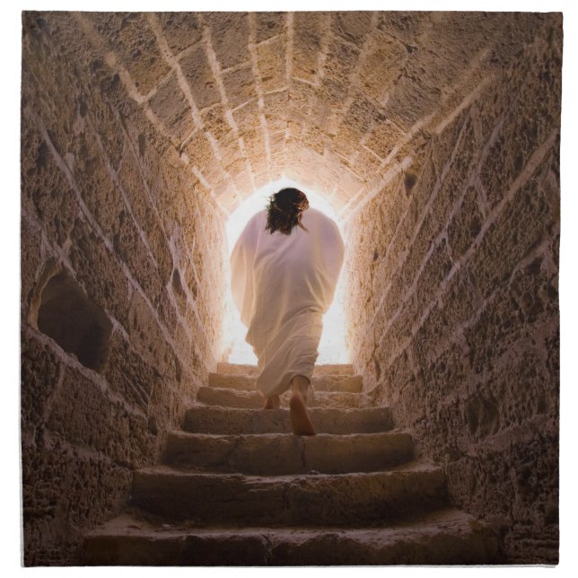Resurrection of Jesus Christ Cloth Napkin (Front)