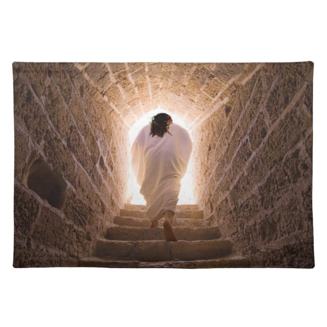 Resurrection of Jesus Christ Cloth Placemat (Front)