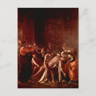 Resurrection of Lazarus by Caravaggio Postcard