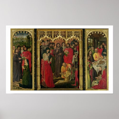 Resurrection of Lazarus Triptych The Raising of L Poster