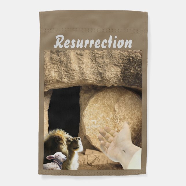 Resurrection Outdoor Garden Flag (Front)