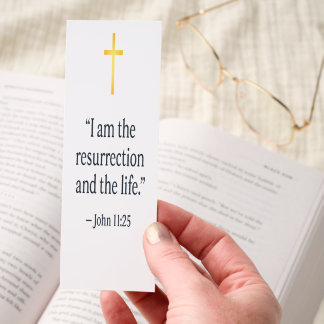 Resurrection Scripture Bookmark — John 11:25