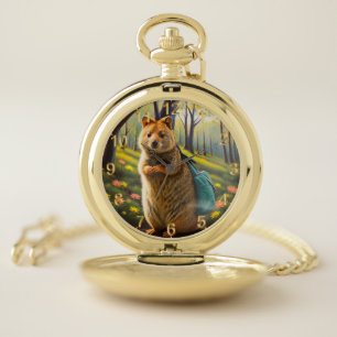 Retail Adventures: Mama Quokka Goes Shopping Pocket Watch