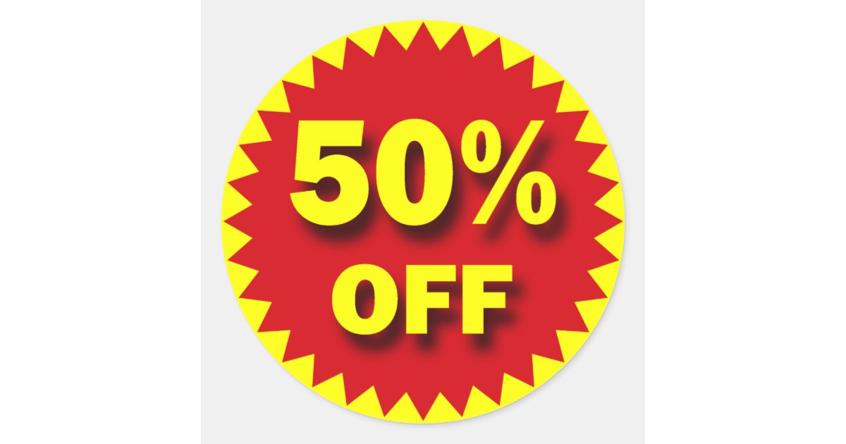 retail sale badge 50
