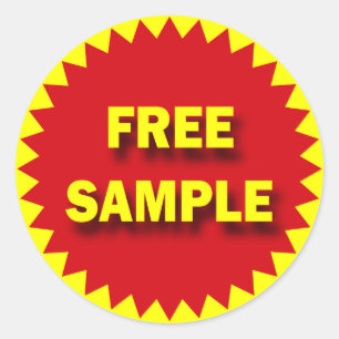 RETAIL SALE BADGE - FREE SAMPLE CLASSIC ROUND STICKER
