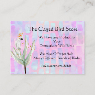 Retail Store Business Card with Bird Image