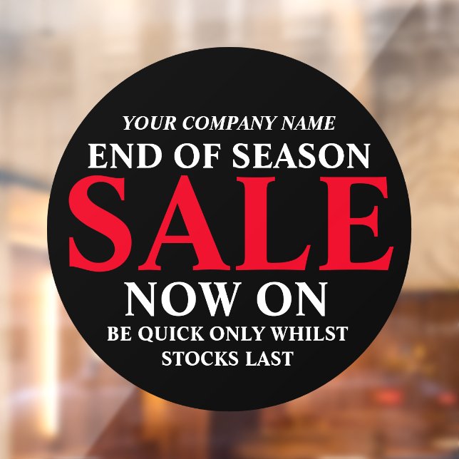 Retail store sale business sign black red cirle (Sheet 2)