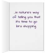 Retail Therapy Time To Go Bra Shopping Cards (Inside (Right))