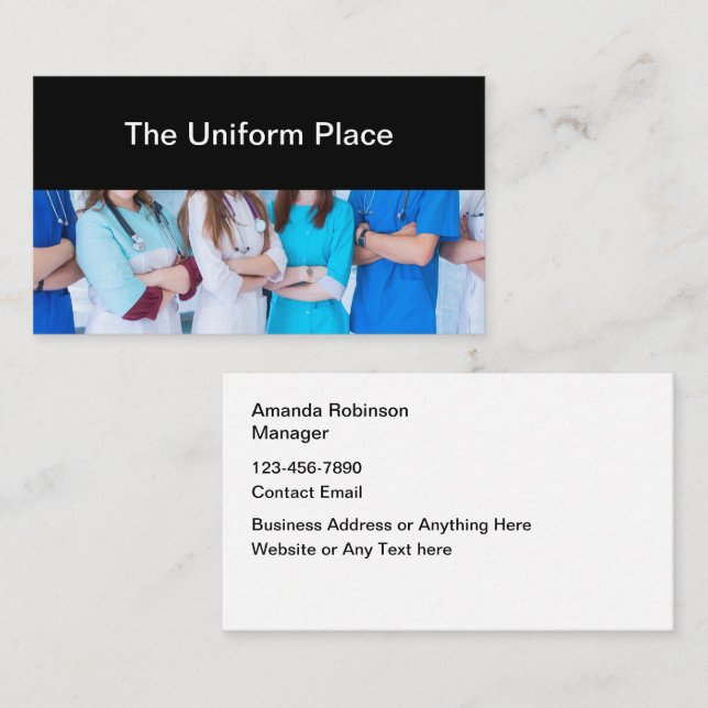 Retail Uniform S Business Card (Front/Back)