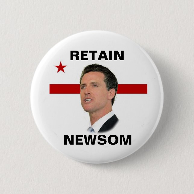 Retain Newsom Button (Front)