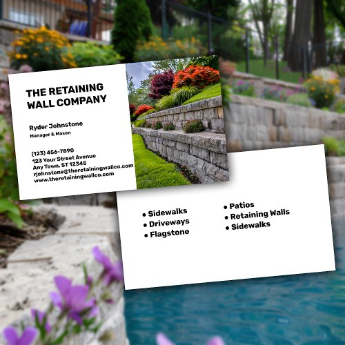 Retaining Wall Company Business Card