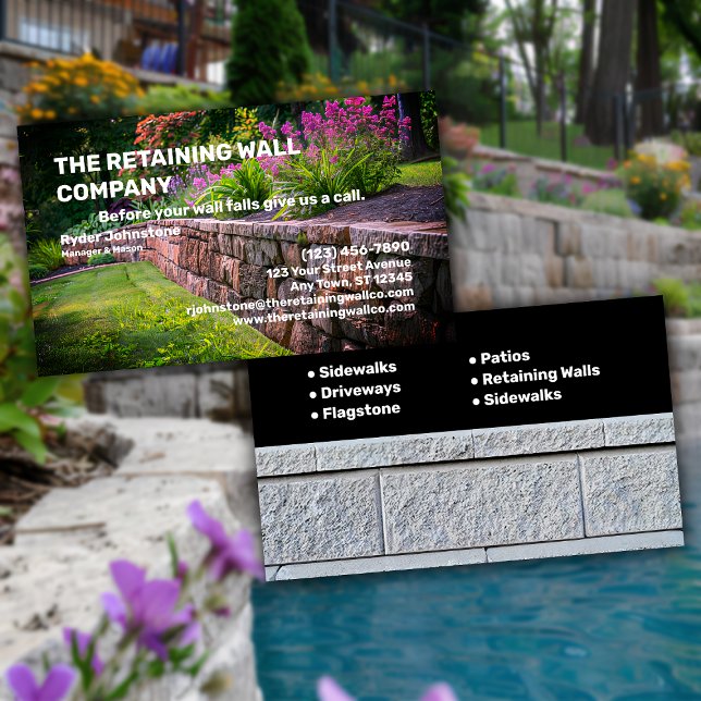 Retaining Wall Company Business Card (Creator Uploaded)