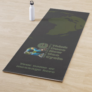 Rethink Reduce Renew Reuse Recycle Save earth Yoga Mat
