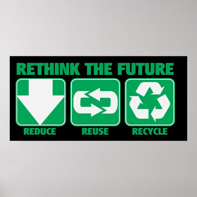 Rethink The Future, Recycle Poster (Front)
